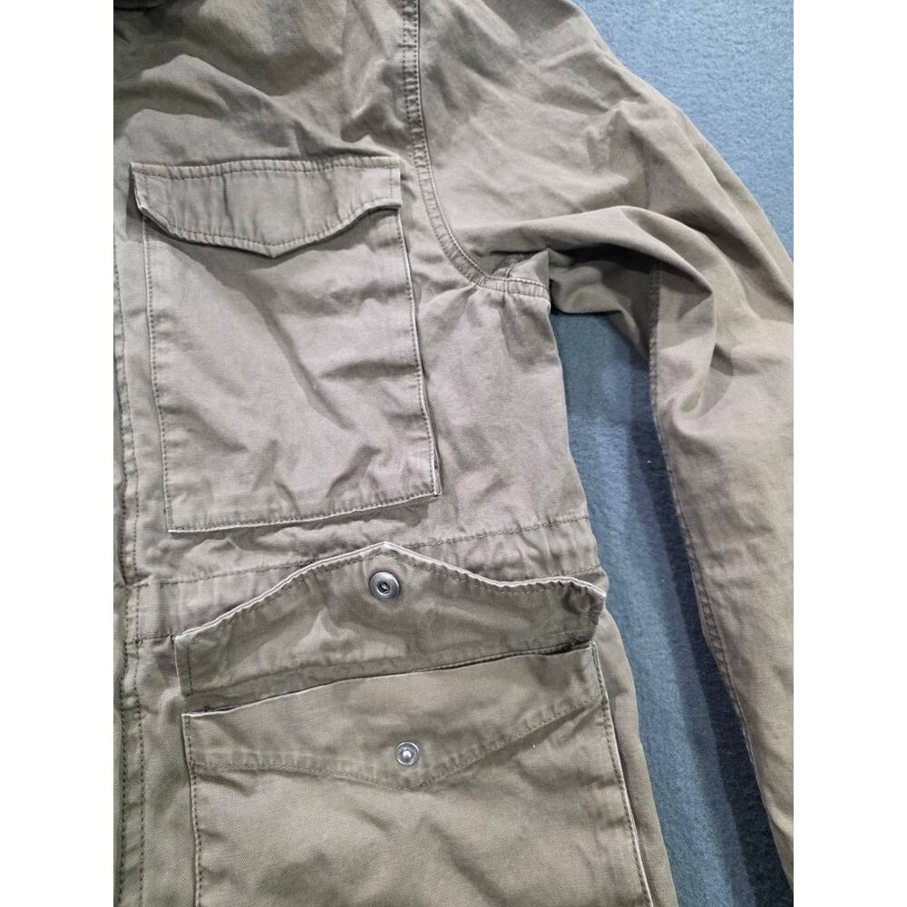 Madewell Jacket Men Y2K Green Military Utility Zip Pockets Army Sz M A009523 - Picture 5 of 12